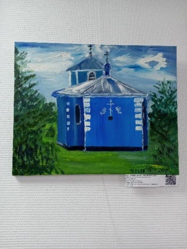 Картина маслом «Церковь Рождества Богородицы» — живопись на холсте в классическом стиле | Оригинал, авторская работа K14 купить в Москве фото 2