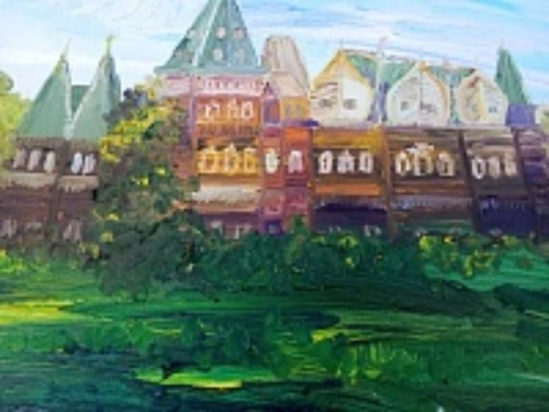 Картина маслом «Коломенское». Авторская живопись 40×50 см K49 Картина маслом «Коломенское». Авторская живопись 40×50 см K49 купить в Москве